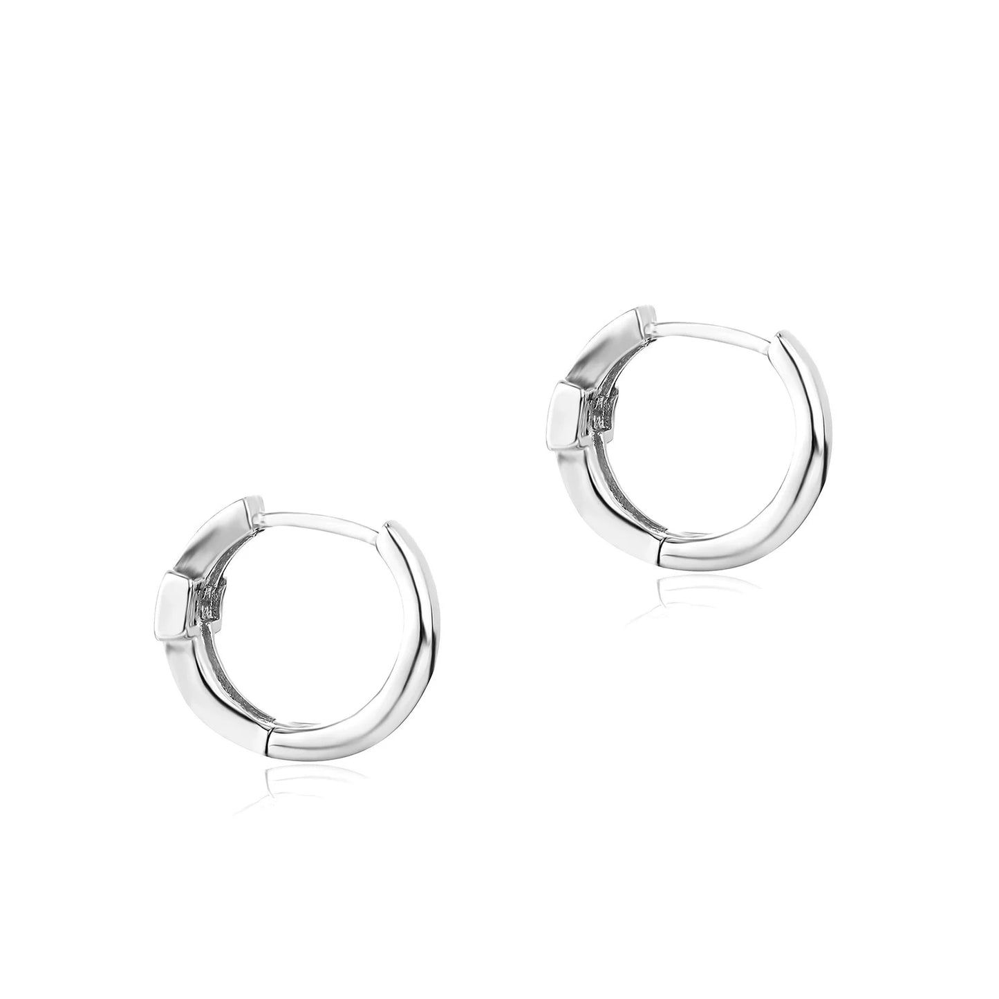 The Cross Huggie Hoops