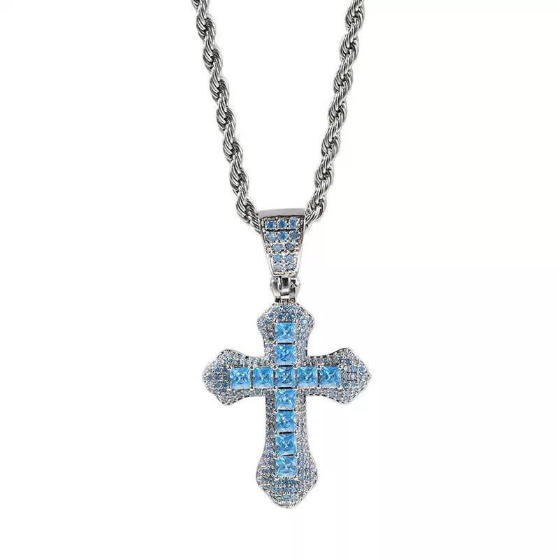 The Spectrum Cross Pendant Necklace
