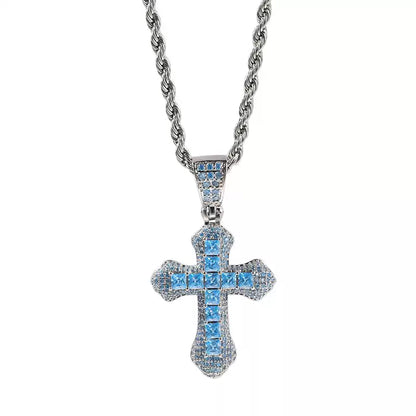 The Spectrum Cross Pendant Necklace