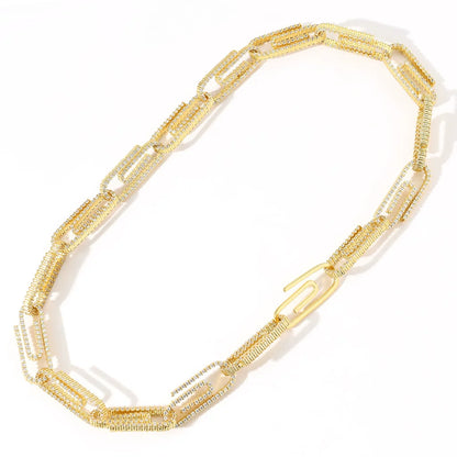 The Paperclip Chain Necklace & Bracelet Set