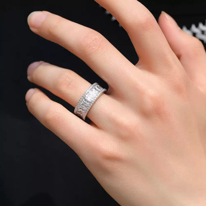 Iced Out Baguette CZ Eternity Band Ring
