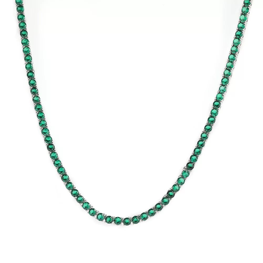 The Emerald Tennis Chain Necklace