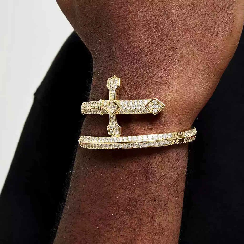 Cross Nail Bangle