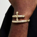 Cross Nail Bangle