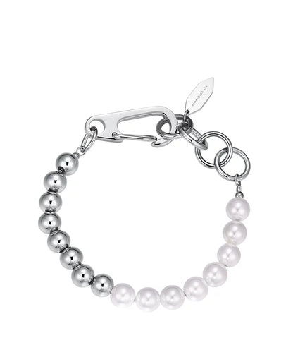 The Half Pearl Carabiner Bracelet