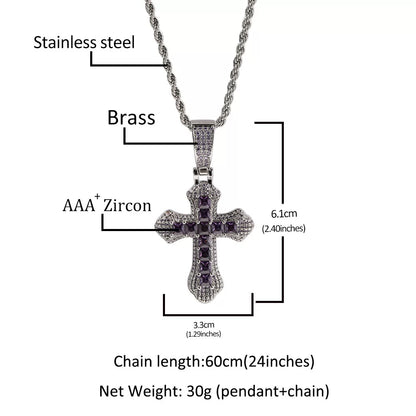 The Spectrum Cross Pendant Necklace