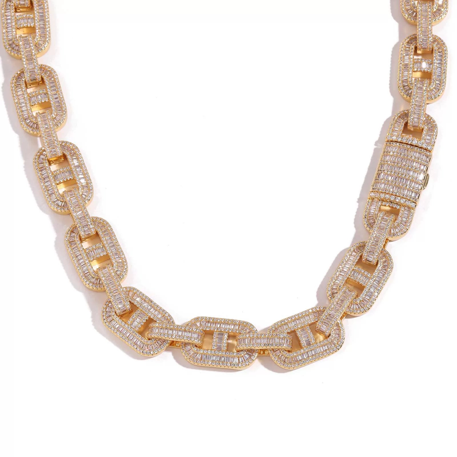 Vault Baguette Mariner Link Necklace