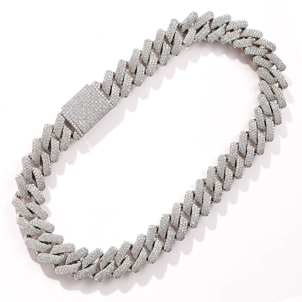 Domino Iced Cuban Link Necklace