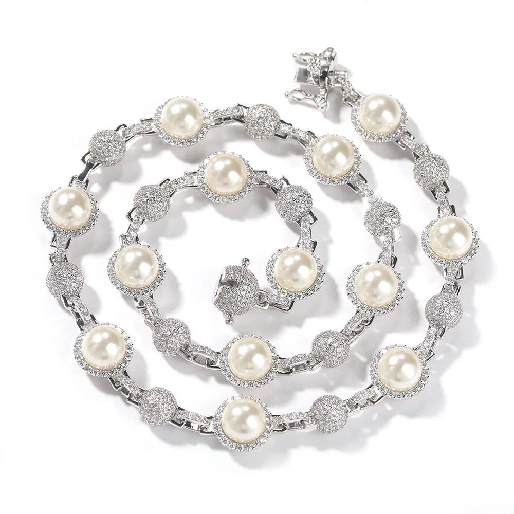 The Pearl & Ice Chain Necklace
