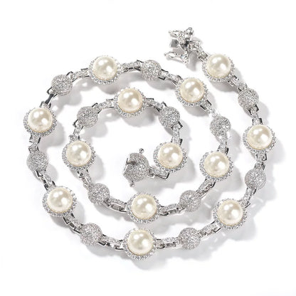 The Pearl & Ice Chain Necklace
