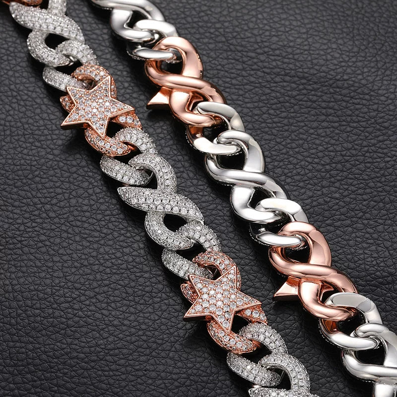 The Stardust Evil Eye Cuban Link Chain Necklace