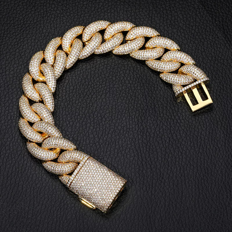 Dome 20mm Iced Cuban Bracelet