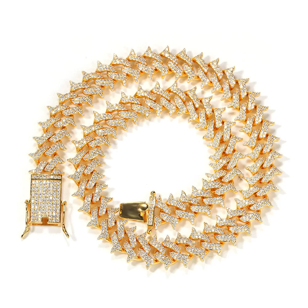 Thorns Iced Cuban Link Chain
