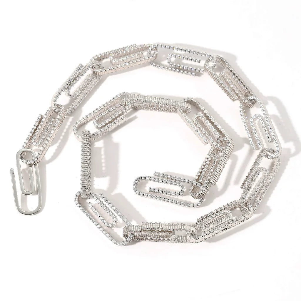 The Paperclip Chain Necklace & Bracelet Set