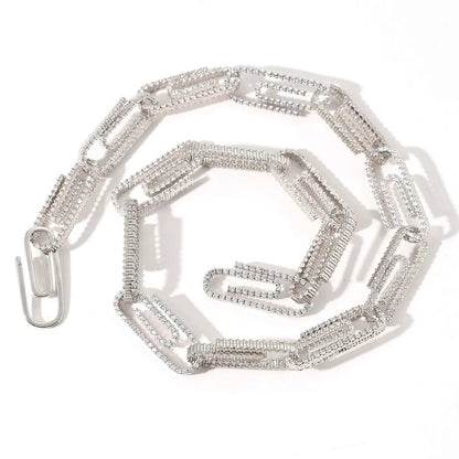 The Paperclip Chain Necklace & Bracelet Set