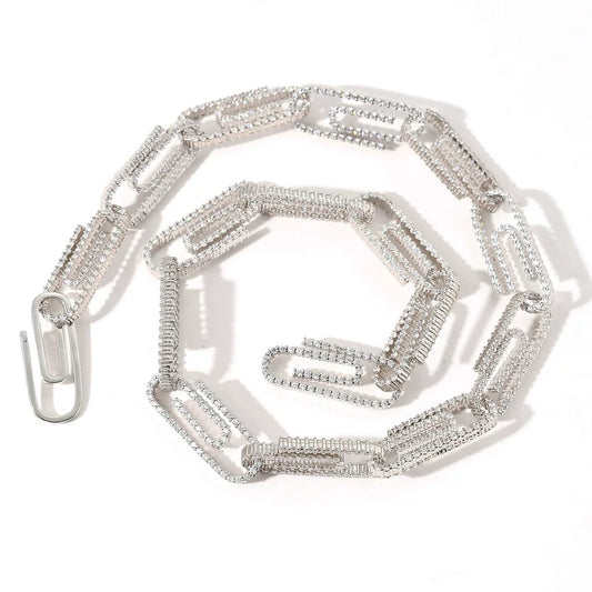 The Paperclip Chain Necklace & Bracelet Set