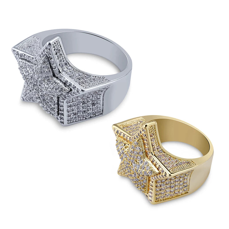 Nova Star Iced Ring