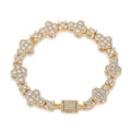 Four-Leaf Clover CZ Bracelet