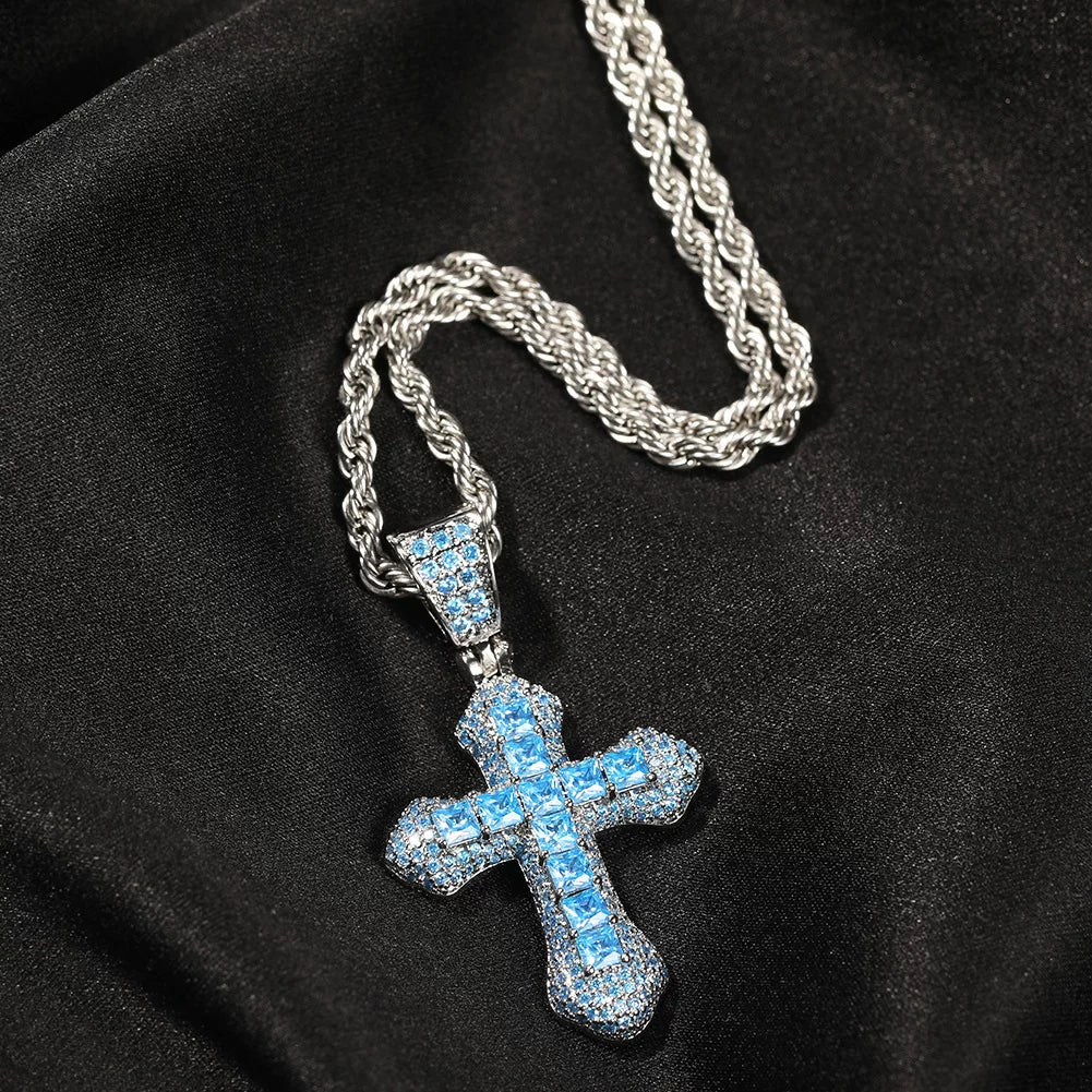 The Spectrum Cross Pendant Necklace