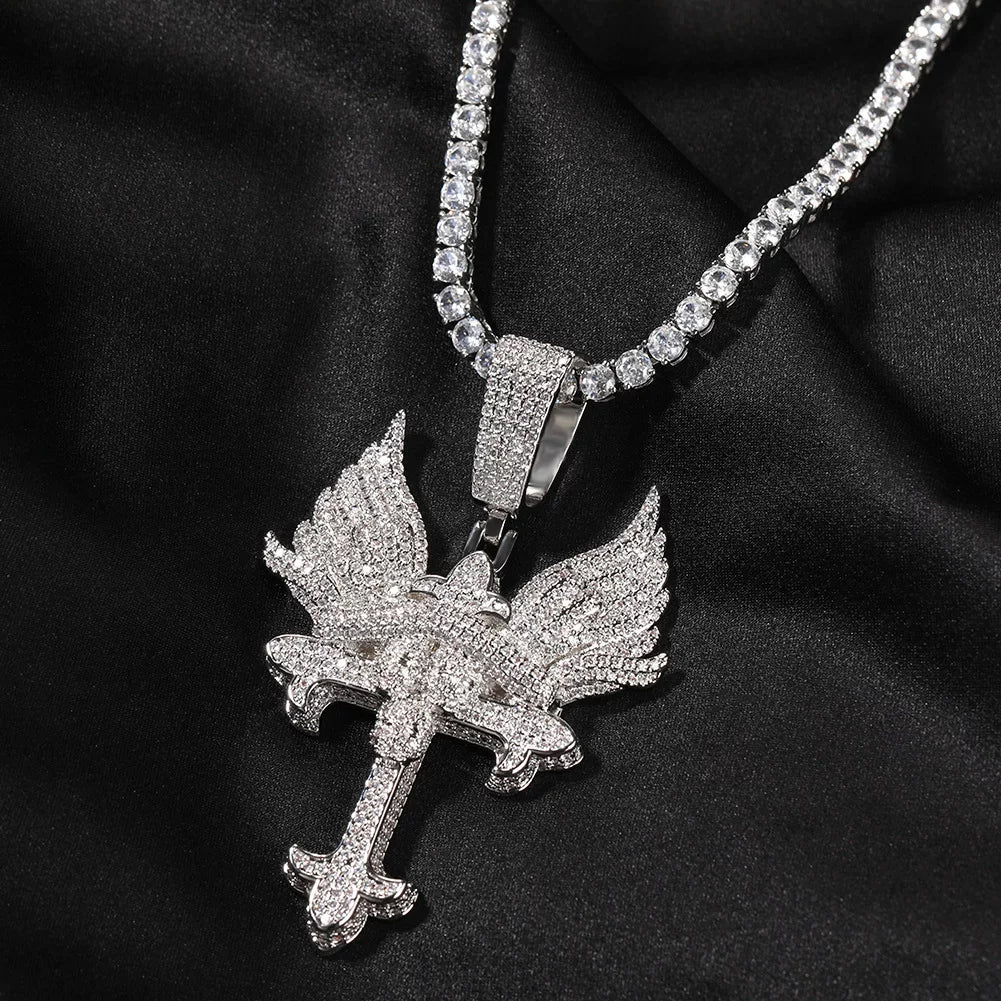 The Seraph Cross Pendant Necklace