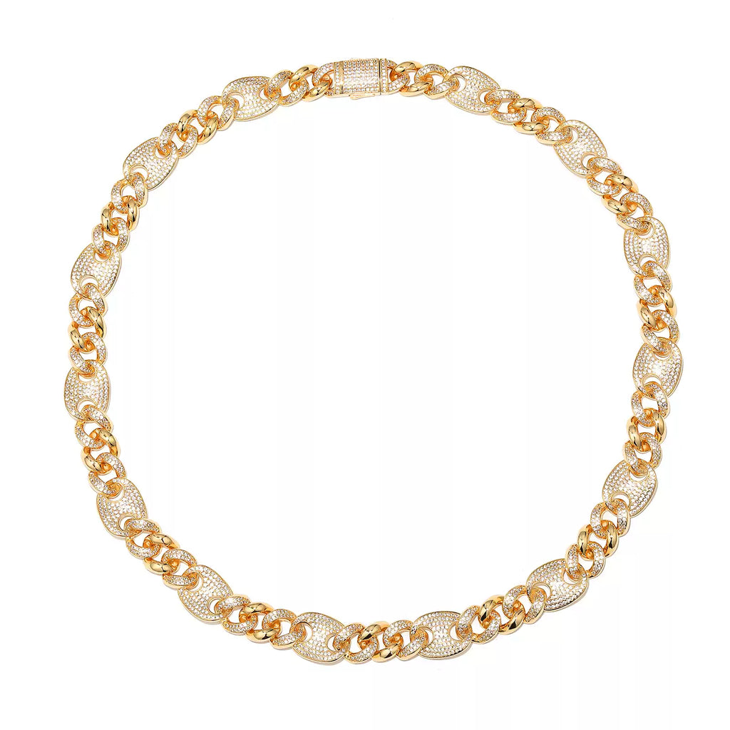 Mariner Cuban Iced Hybrid Necklace