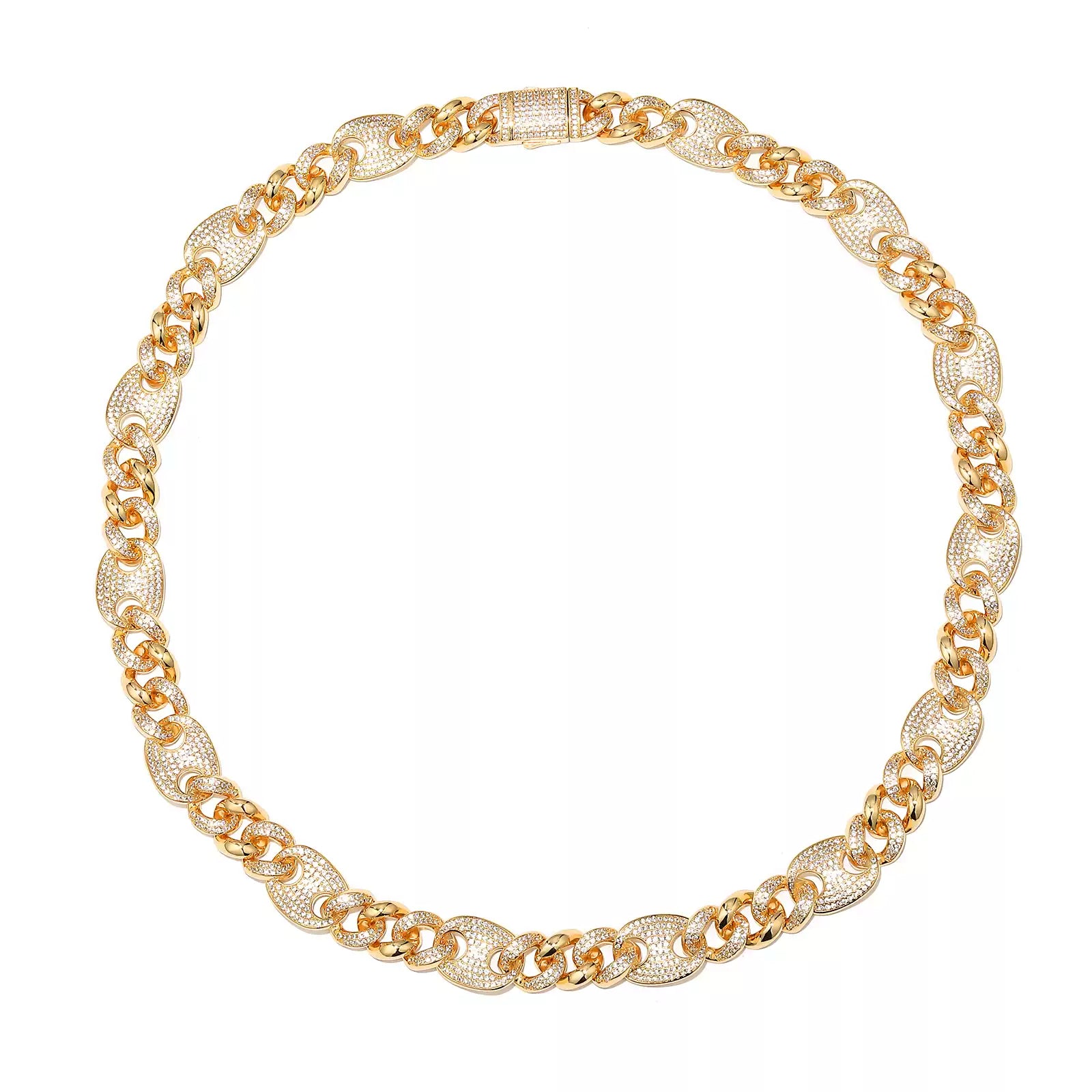 Mariner Cuban Iced Hybrid Necklace