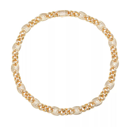Mariner Cuban Iced Hybrid Necklace