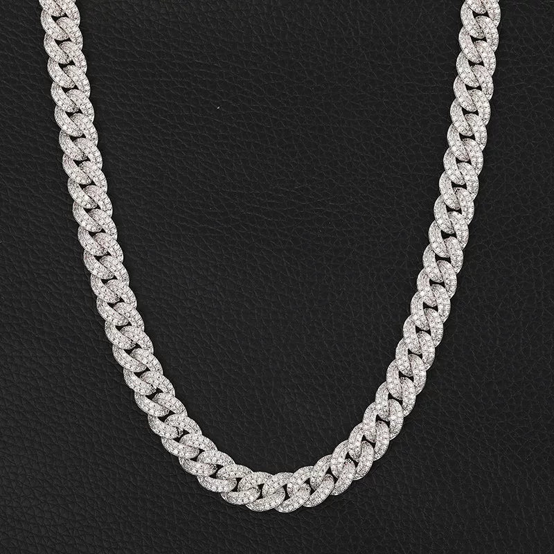 Iced Out Miami Cuban Link Chain Necklace