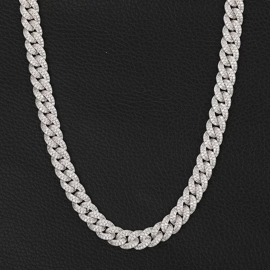 Iced Out Miami Cuban Link Chain Necklace