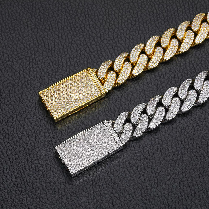 Frost 18mm Oval Link Iced Cuban Bracelet