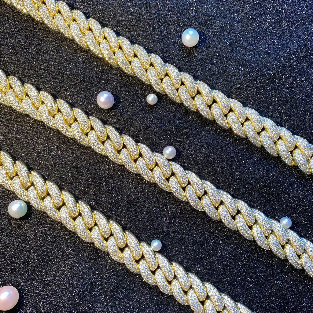 20mm Iced Out Miami Cuban Link Chain Necklace