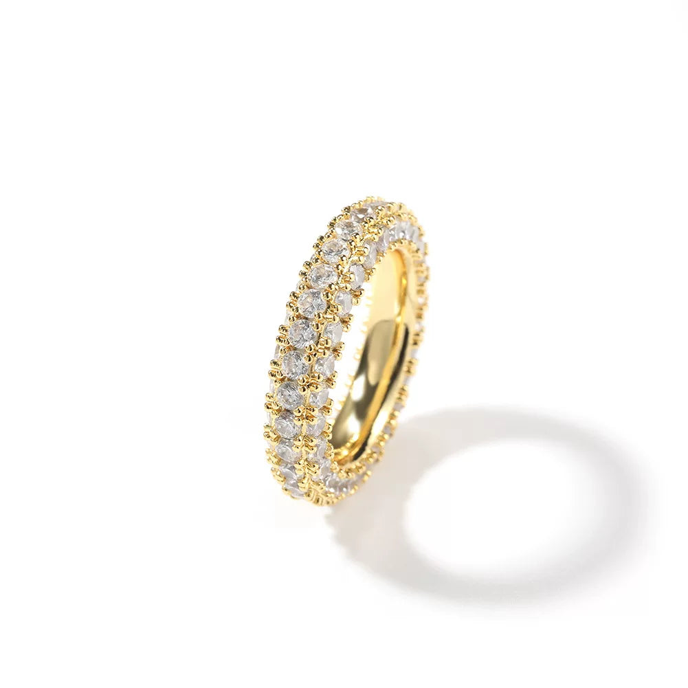 The Triple Row Dome Eternity Ring