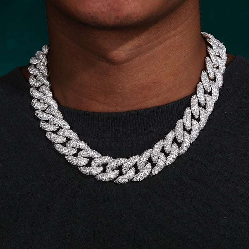 Dome 20mm Iced Cuban Link Necklace