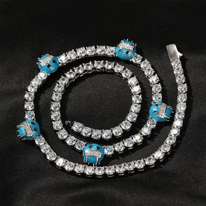 The Blue Panther Tennis Chain Necklace