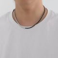 Black & White Zirconia Necklace