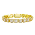 Soleil Octagon Halo Tennis Bracelet