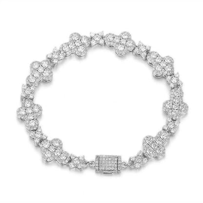 Four-Leaf Clover CZ Bracelet