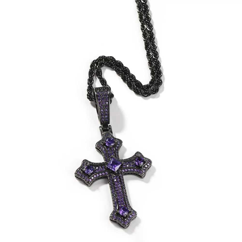 Reliquary Cross Pendant Necklace