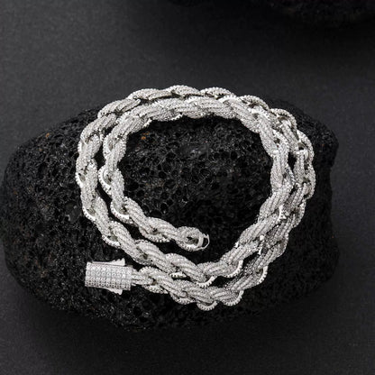 The Iced Rope Chain Necklace