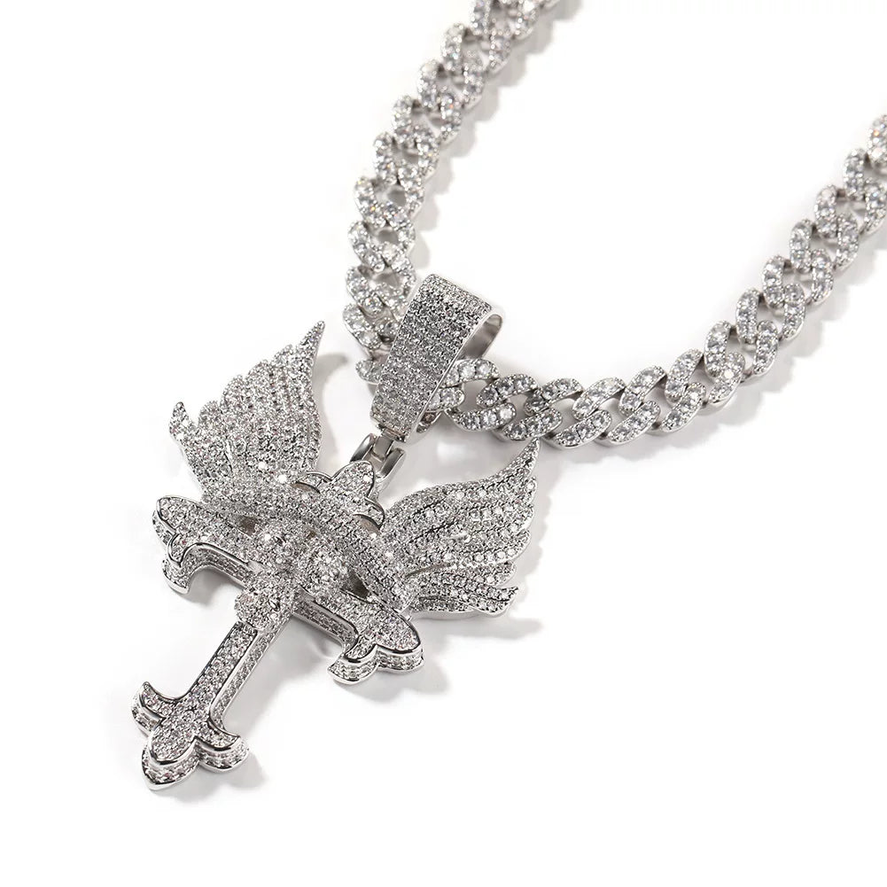 The Seraph Cross Pendant Necklace