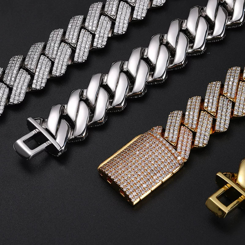 Titan 25mm Iced Cuban Link Necklace