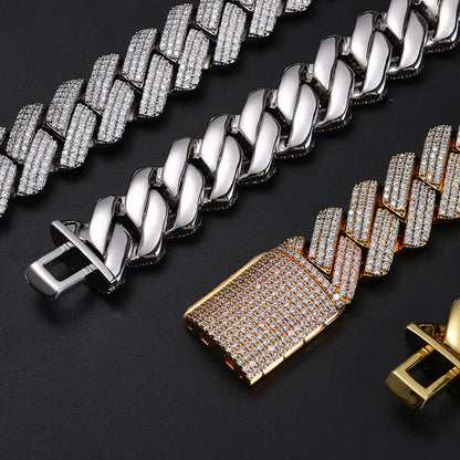 Titan 25mm Iced Cuban Link Necklace