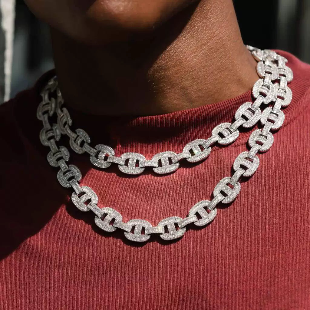 Vault Baguette Mariner Link Necklace