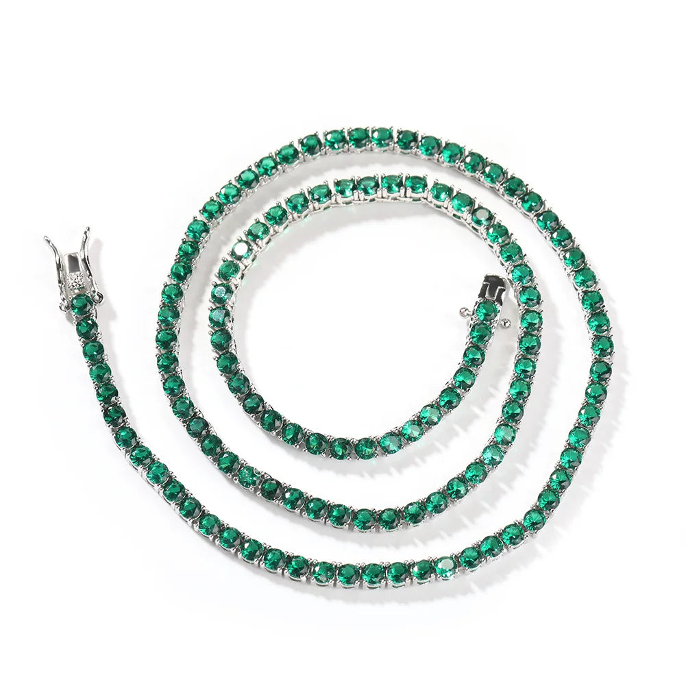 The Emerald Tennis Chain Necklace