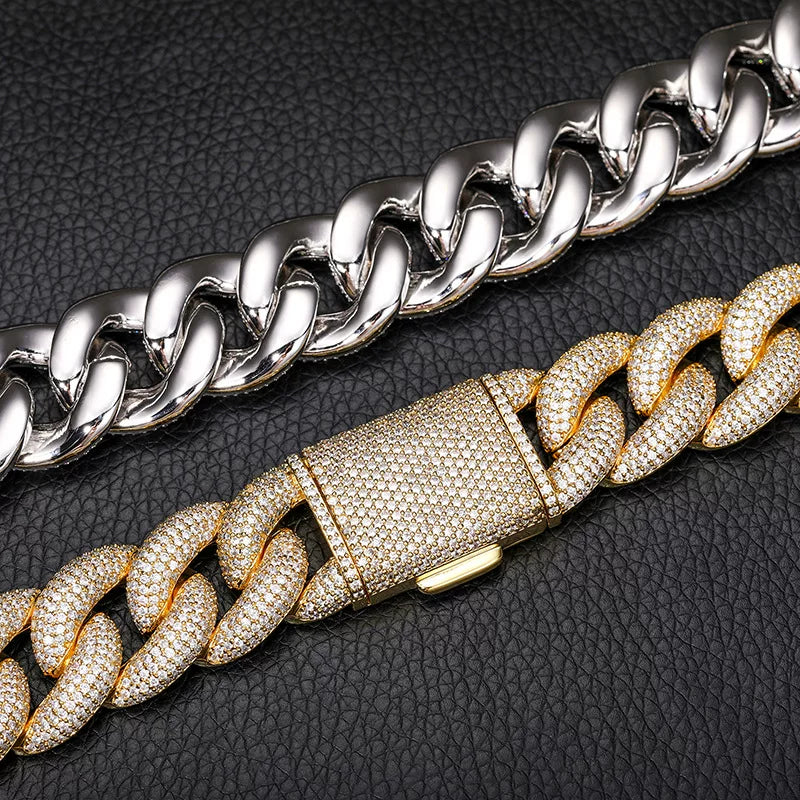 Dome 20mm Iced Cuban Link Necklace