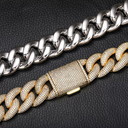 Dome 20mm Iced Cuban Link Necklace