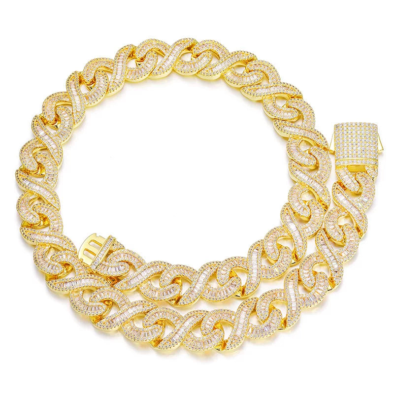 Luxe 16mm Baguette Cuban Link Chain