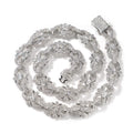Versailles Iced Floral Cuban Link Necklace