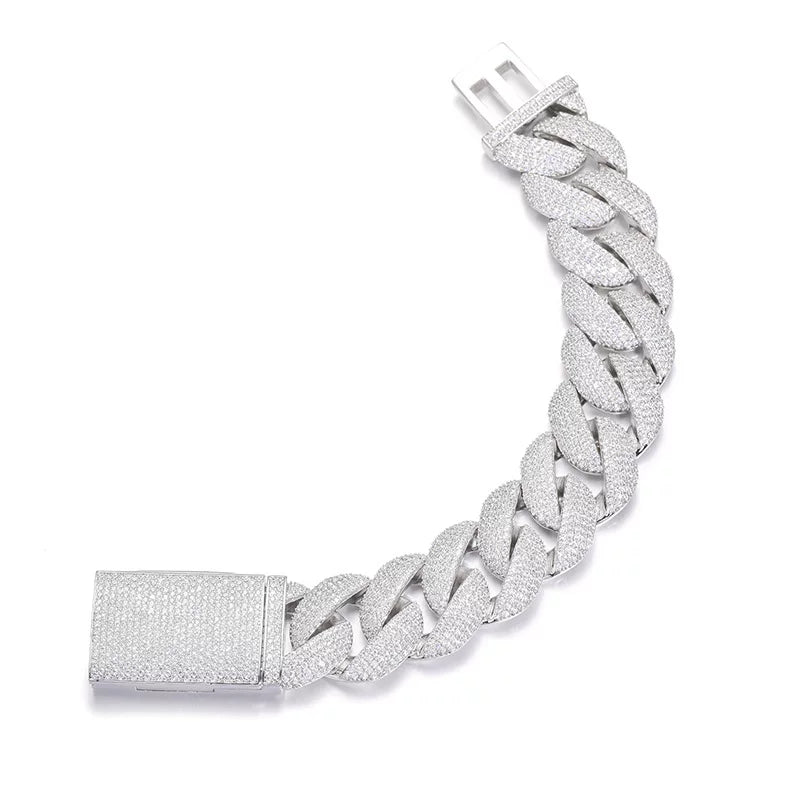 Glacier 20mm Full Iced Cuban Bracelet