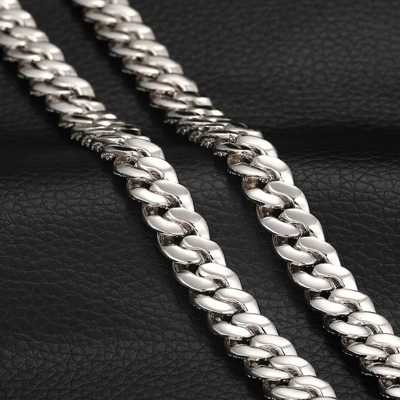 Iced Out Miami Cuban Link Chain Necklace